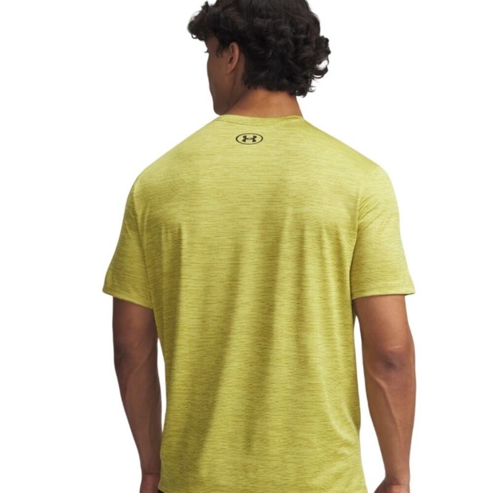 Under Armour UA Tech Vent Tee, Loose Fit, Yellow Black, Men's Size Large, NWT
